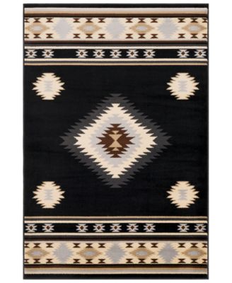 Abbie & Allie Rugs - Paramount PAR-1095 Black 7'9" x 11'2" Area Rug