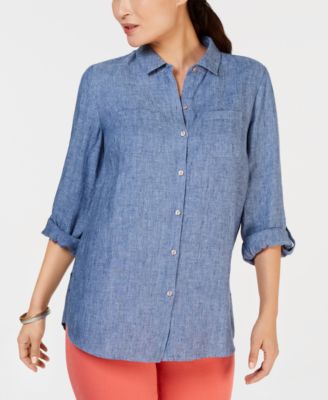 Charter Club - Linen Button-Front Shirt
