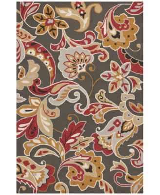 Kas - Harbor Flora 4213 Taupe 2' x 3' Indoor/Outdoor Area Rug