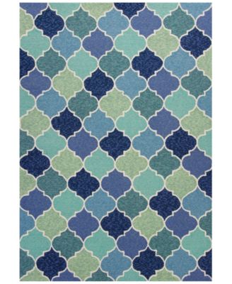 Kas - Harbor Stella 4231 Blue 5' x 7'6" Indoor/Outdoor Area Rug