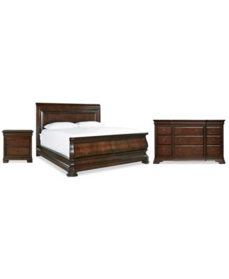 Furniture - Reprise Cherry Bedroom , 3-Pc. Set (Queen Bed, Nightstand & Dresser)