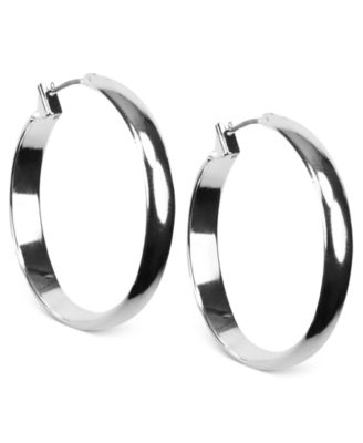 Anne Klein - Gold-Tone Click-It Hoop Earrings