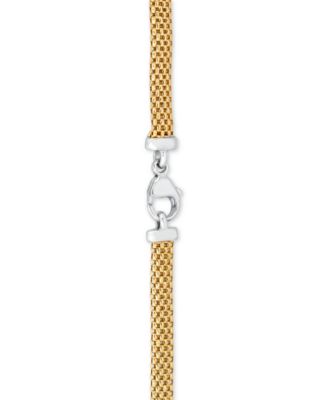 Macy's - Diamond Heart Necklace in 14k Gold Vermeil and Sterling Silver (1/8 ct. t.w.)