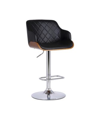 Armen Living - Toby Adjustable Bar Stool, Quick Ship
