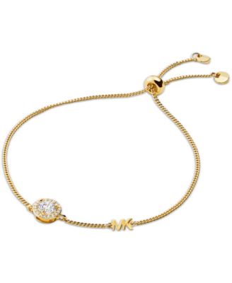 Michael Kors - Sterling Silver Cubic Zirconia Slider Bracelet