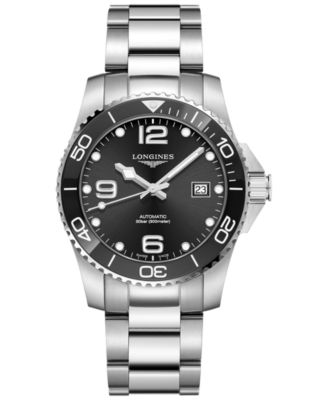 Longines - Men's Swiss Automatic HydroConquest Stainless Steel Bracelet Watch 41mm