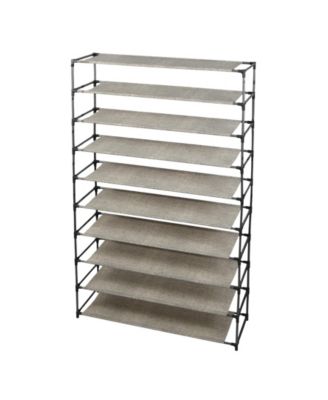 Simplify - 10 Tier 50 Pair Shoe Rack