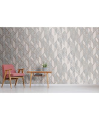 Graham & Brown - Milan Geo Yellow and Grey Wallpaper