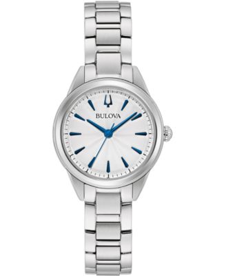 Bulova - Women's Sutton Stainless Steel Bracelet Watch 28mm