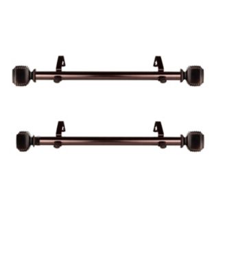 Rod Desyne - Bennet 1" Side Curtain Rod 12-20 inch (Set of 2)