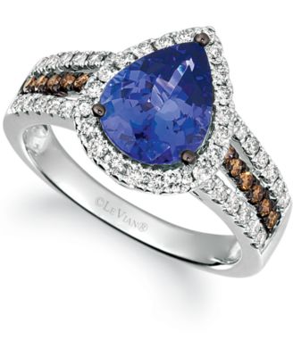 Le Vian - Blueberry Tanzanite (2 ct. t.w.) & Diamond (5/8 ct. t.w.) Ring in 14k White Gold