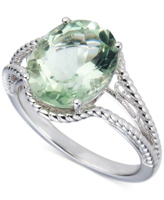 Macy's - Amethyst Oval Swirl Ring (4 ct. t.w.) in Sterling Silver (Also in Blue Topaz & Green Amethyst)