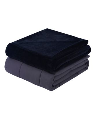 DreamLab - Plush 15lb Weighted Blanket with Washable Cover