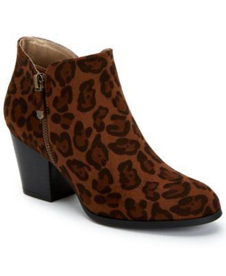 Style & Co - Masrinaa Block-Heel Ankle Booties