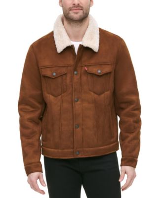 Levi's - Men's Relaxed-Fit Faux-Shearling Trucker Jacket