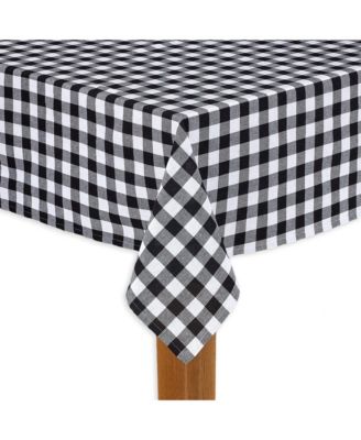 Lintex - Buffalo Check Black 100% Cotton Table Cloth for Any Table 60"X104"