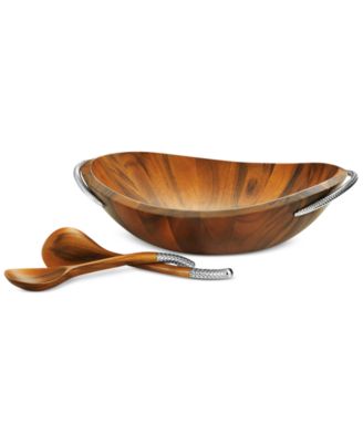 Nambé - Braid Salad Bowl with Servers