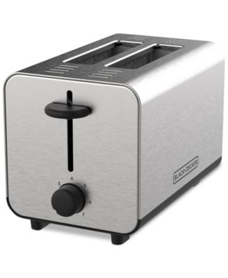 Black & Decker - 2-Slice Stainless Steel Toaster
