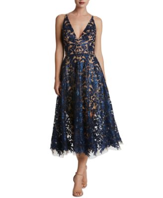Dress the Population - Blair Lace Midi Dress