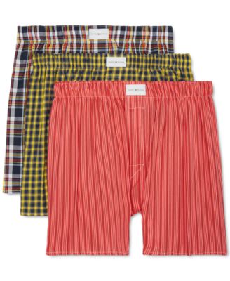 Tommy Hilfiger - Men's 3-Pk. Classic Printed Cotton Poplin Boxers