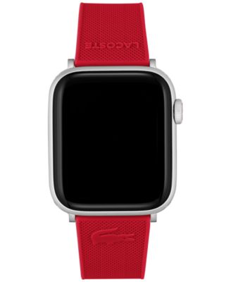 Lacoste - Petit Pique Red Silicone Strap for Apple Watch&reg; 42mm/44mm
