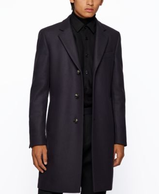 Hugo Boss - Men's Slim-Fit Formal Wool Coat