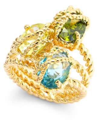 Charter Club - Stone Trio Rope Ring, Created for Macy's