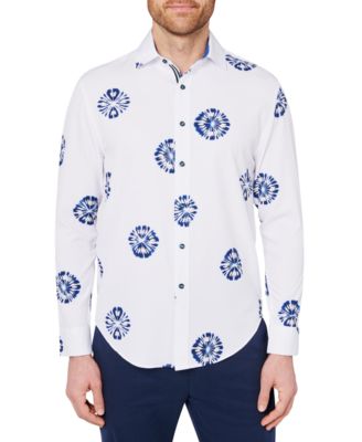 Society of Threads - Men's Slim-Fit Floral Performance Shirt