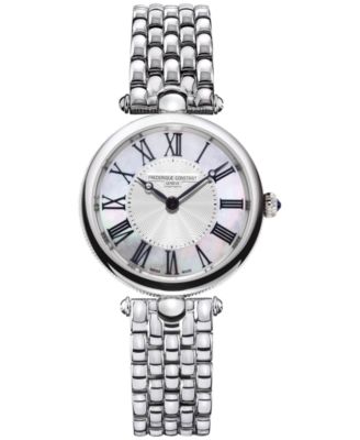 Frederique Constant - Women's Swiss Art Deco Stainless Steel Bracelet Watch 30mm