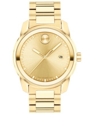 Movado - Men's Swiss Bold Verso Gold Ion-Plated Steel Bracelet Watch 42mm