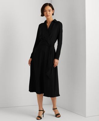Lauren Ralph Lauren - Surplice Georgette Midi Dress
