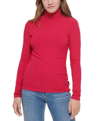 Calvin Klein Jeans - Women's Long Sleeve Turtleneck Top