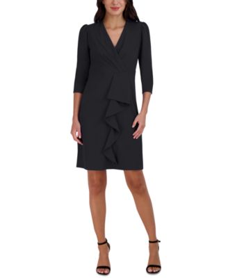julia jordan - Women's Pleated Ruffled-Front Sheath Dress