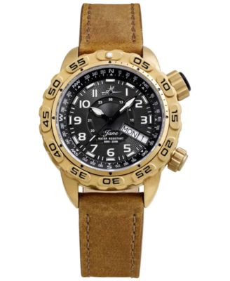 Abingdon Co. - Women's Jane Brown Leather Strap Watch 35mm