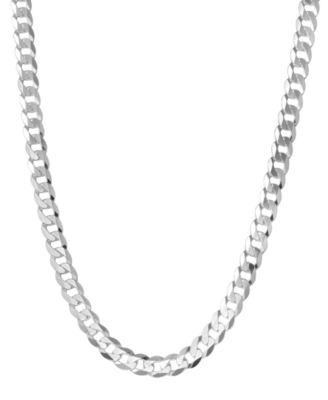 Macy's - Men's Sterling Silver Necklace, 24" 5-1/2mm Chain