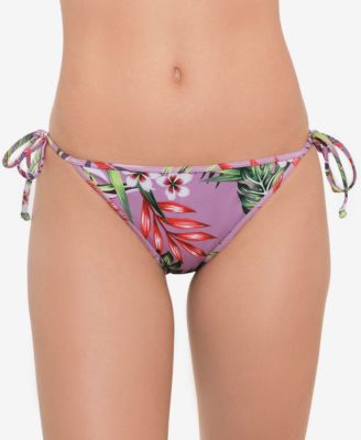 Salt + Cove - Juniors' Printed Side-Tie Bikini Bottoms