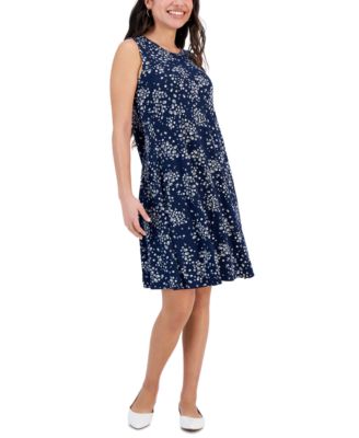 Style & Co - Women's Floral-Print Sleeveless Flip-Flop Dress