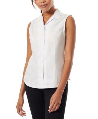 Jones New York - Women's Cotton Easy-Care Sleeveless Shirt