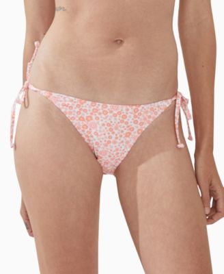 COTTON ON - Women's Printed Side-Tie Brazilian Bikini Bottoms