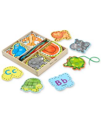 Melissa and Doug - Kids' Alphabet Lacing Cards