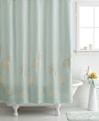 Avanti - Sequin Shells 72" x 72" Shower Curtain