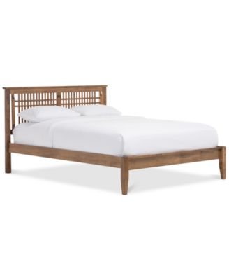 Furniture - Blades Modern Window-Pane Style King Platform Bed, Direct Ship