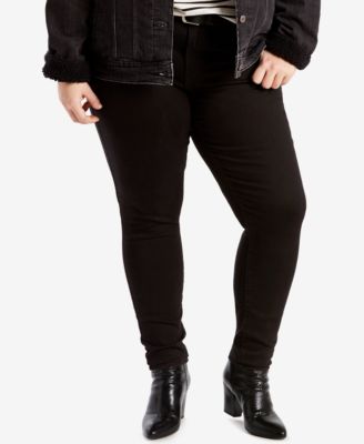 Levi's - Plus Size 711 Outta Time Distressed Skinny Jeans