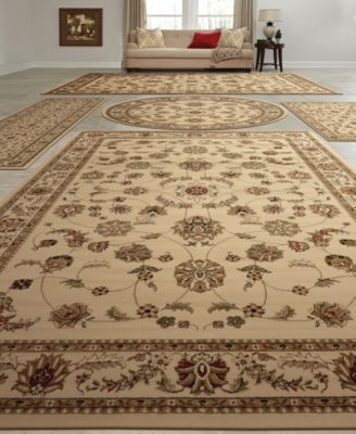 KM Home - Vienna Isfahan White 5-Pc. Rug Set