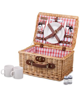 Picnic Time - Plaid Red Catalina Picnic Basket