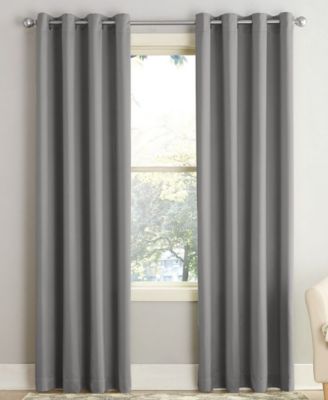 Sun Zero - Lichtenberg  Grant Solid Room Darkening Grommet 54" x 84" Panel