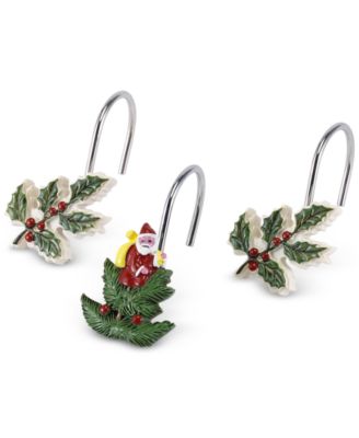 Spode - Christmas Tree Shower Curtain Hooks