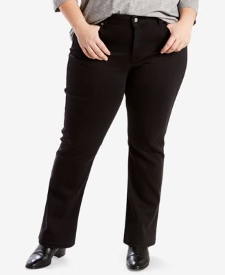 Levi's - Petite Plus Size 414 Relaxed Fit Straight Leg Jeans