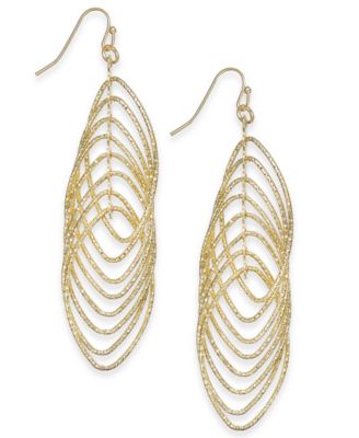 I.N.C. International Concepts - Navette Multi-Ring Drop Earrings