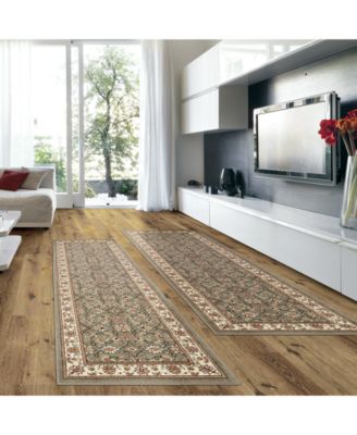 KM Home - Prato Meshed Sage 2-Pc. Runner Rug Set